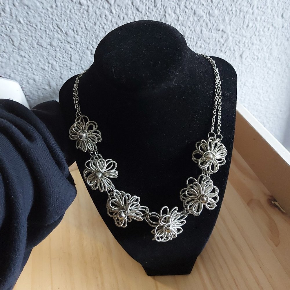 Vintage "Spring" Flowers Necklace